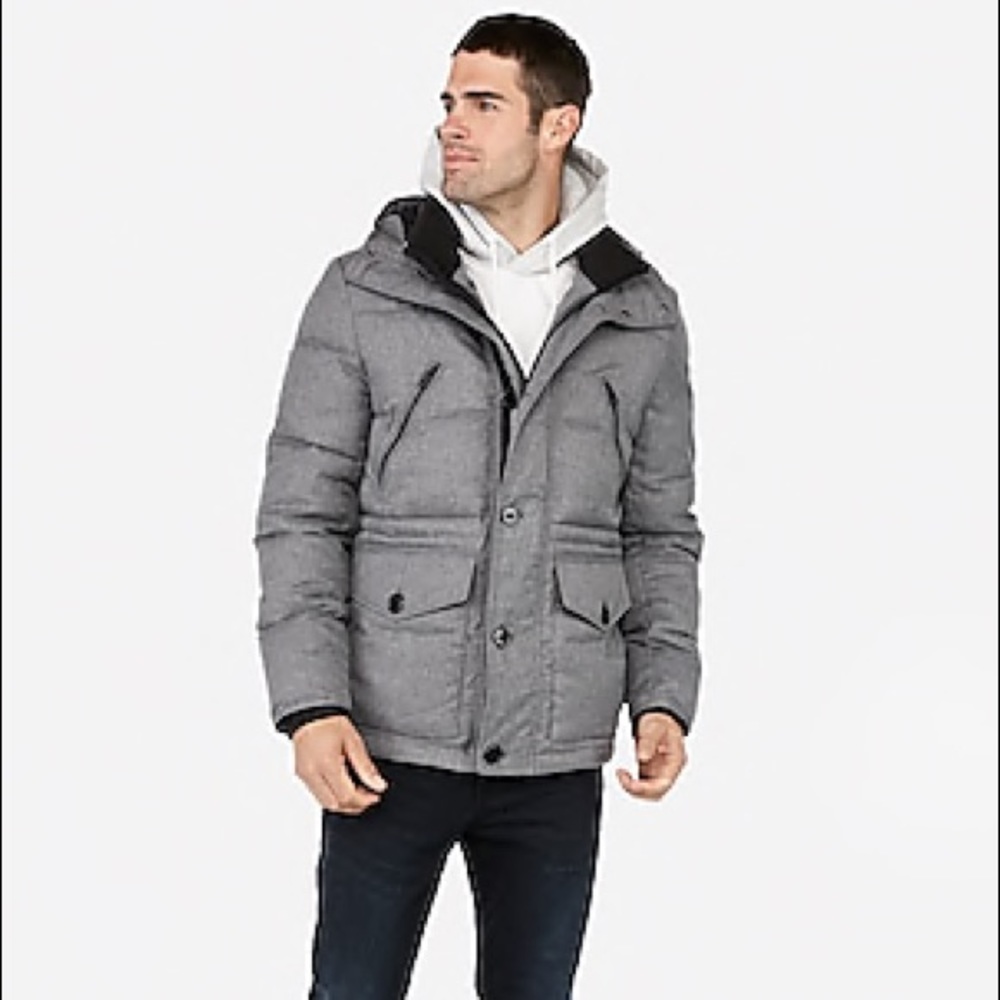 Express hooded-water resistant Tech Parka